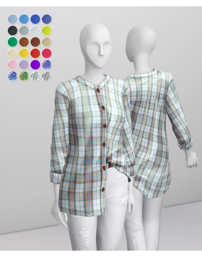 Cool Breeze Shirt V1 at Rusty Nail » Sims 4 Updates