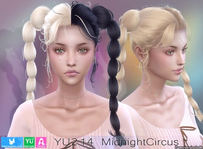 Sims 4 YU214 MidnightCircus hair (P) at Newsea Sims 4