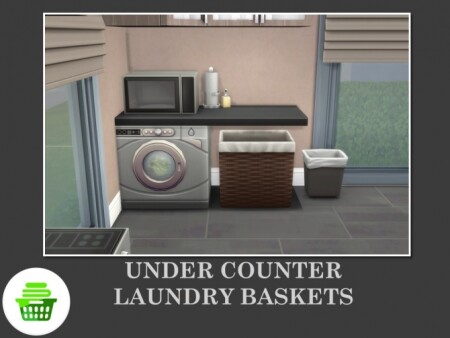 Under Counter Laundry Baskets by Teknikah at Mod The Sims