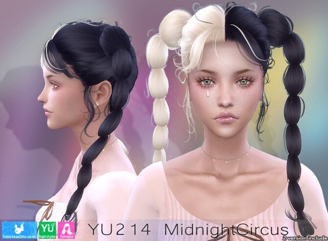 Sims 4 YU214 MidnightCircus hair (P) at Newsea Sims 4