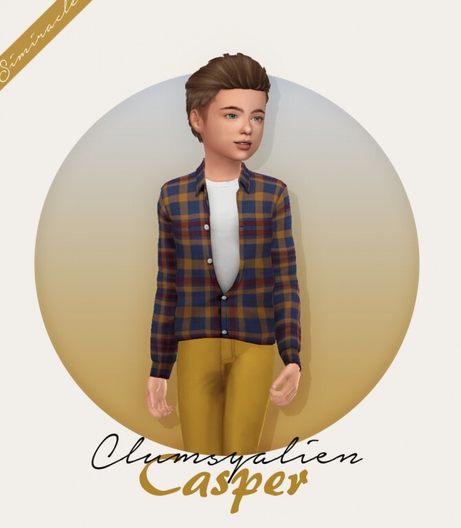Sims 4 Clumsyalien Casper Shirt Kids Version at Simiracle
