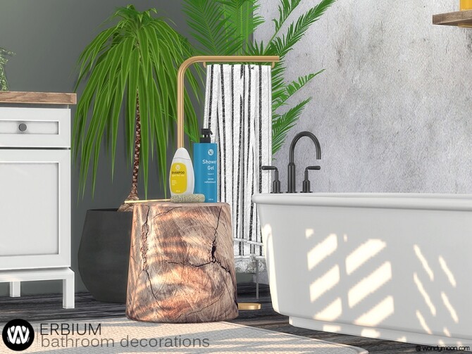 Sims 4 Erbium Bathroom Decorations by wondymoon at TSR