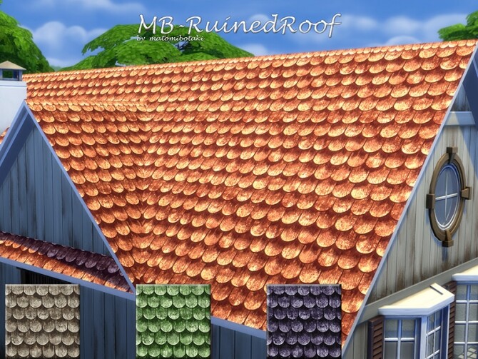 Sims 4 MB Ruined Roof by matomibotaki at TSR