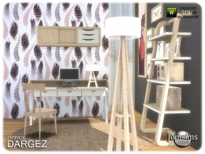 Sims 4 Dargez Office by jomsims at TSR