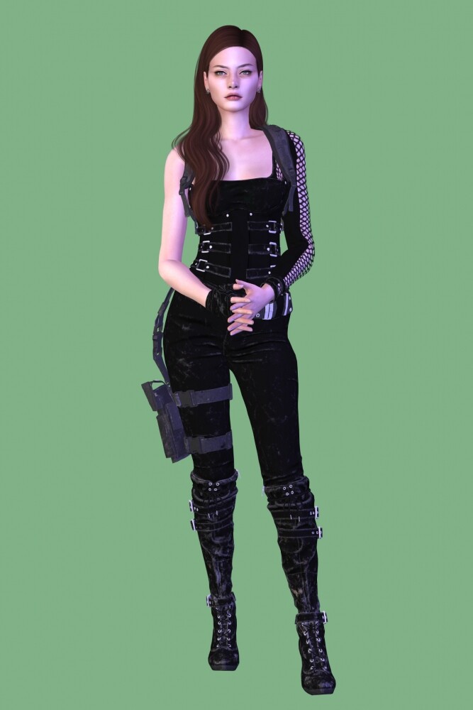 Sims 4 Resistance Jill Retribution Outfit at Astya96