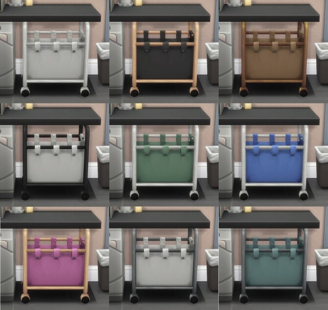 Sims 4 Under Counter Laundry Baskets by Teknikah at Mod The Sims