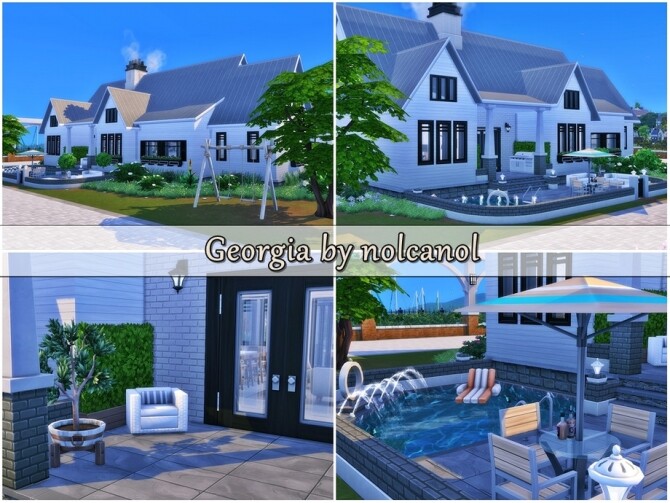 Sims 4 Georgia house by nolcanol at TSR