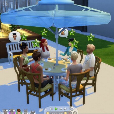 Restaurant Groups Diners of 4, 5 and 6 by spgm69 at Mod The Sims