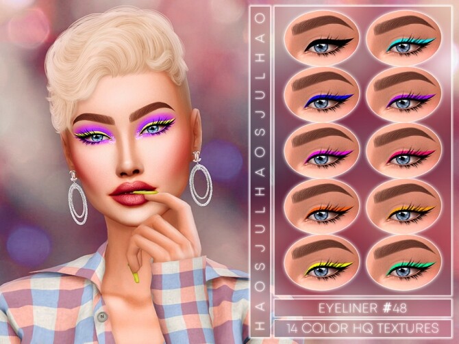 Sims 4 EYELINER #48 by Jul Haos at TSR