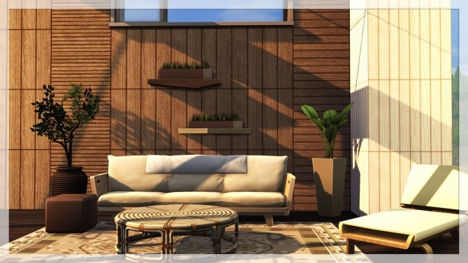 Sims 4 Praline Wood Walls at Cross Design