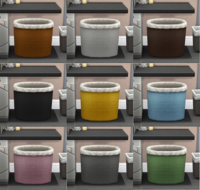 Sims 4 Under Counter Laundry Baskets by Teknikah at Mod The Sims