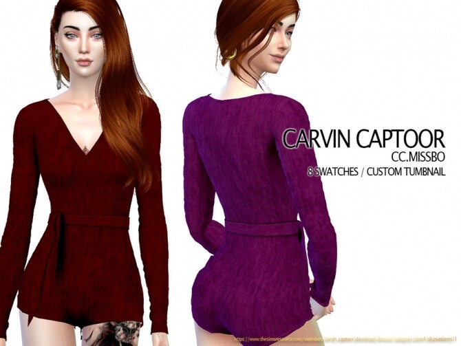 Sims 4 Missbo dress by carvin captoor at TSR