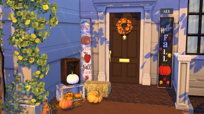 Sims 4 Fall Porch Signs at Sunkissedlilacs