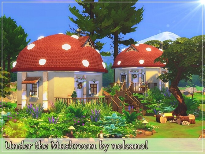 Sims 4 Under the Mushroom home by nolcanol at TSR