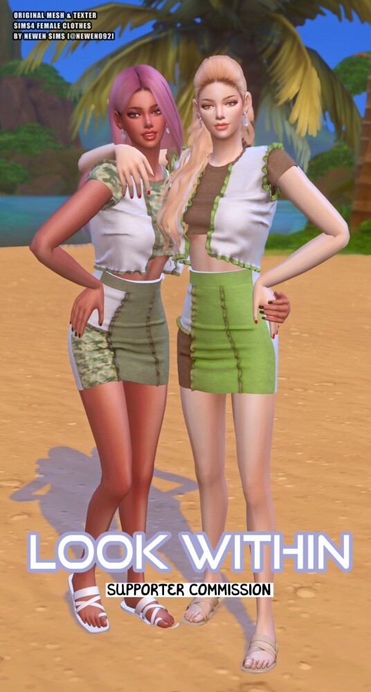 Sims 4 Look Within clothes collection at NEWEN
