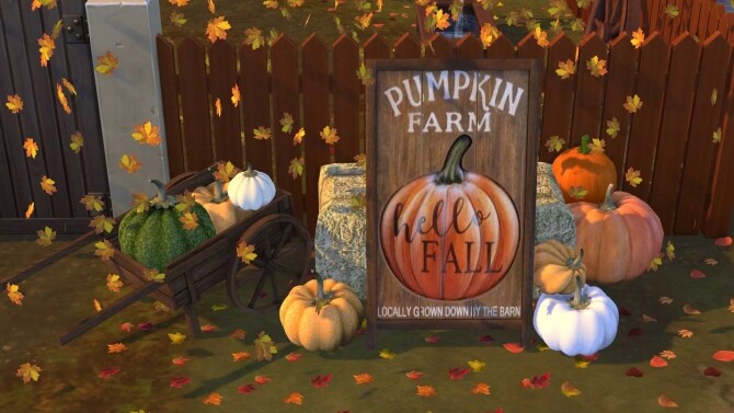 Sims 4 Pumpkin Patch Sign at Sunkissedlilacs