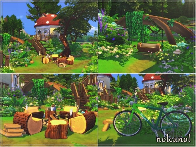 Sims 4 Under the Mushroom home by nolcanol at TSR