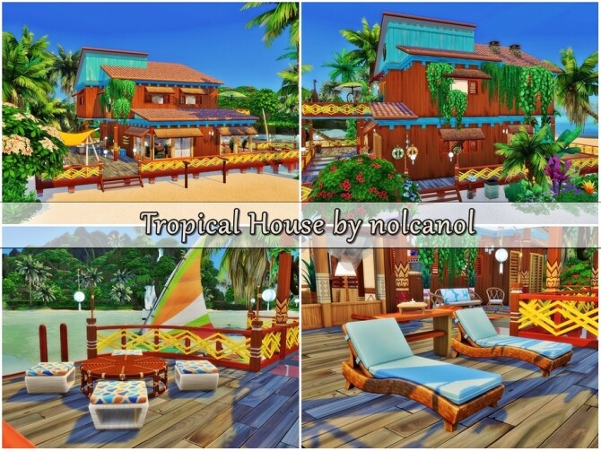 Sims 4 Tropical House by nolcanol at TSR