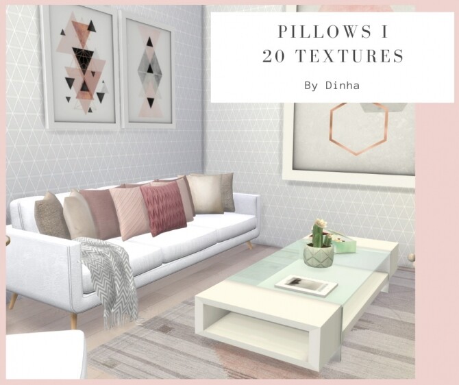 Sims 4 Pillows I   20 Textures at Dinha Gamer