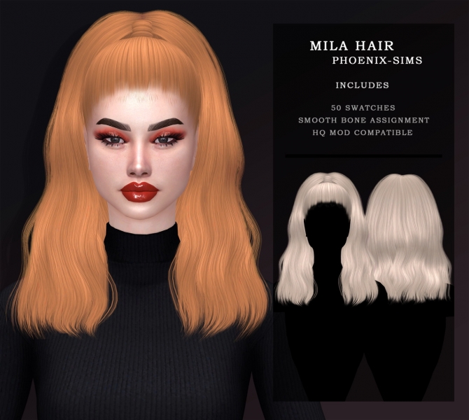 MAURA, MYRIAM & MILA HAIRS at Phoenix-Sims » Sims 4 Updates