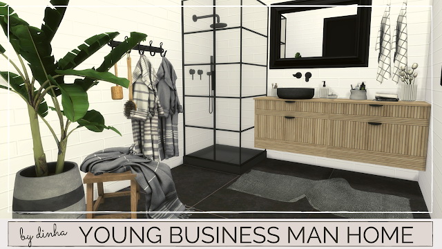 Sims 4 YOUNG BUSINESS MAN HOME at Dinha Gamer