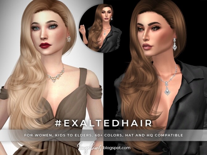 Sims 4 Cristina & Modulation & Exalted Hairs at Sonya Sims