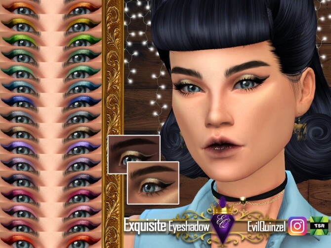 Sims 4 Exquisite Eyeshadow by EvilQuinzel at TSR