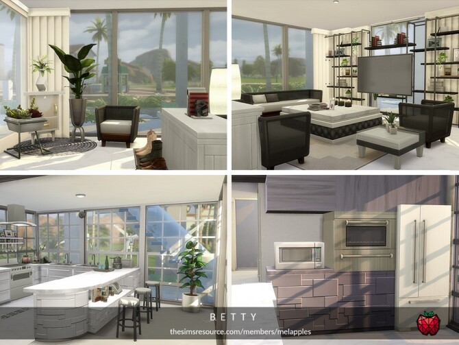 Sims 4 Betty home by melapples at TSR
