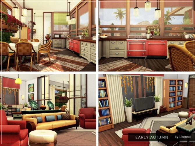 Sims 4 Early Autumn home by Lhonna at TSR