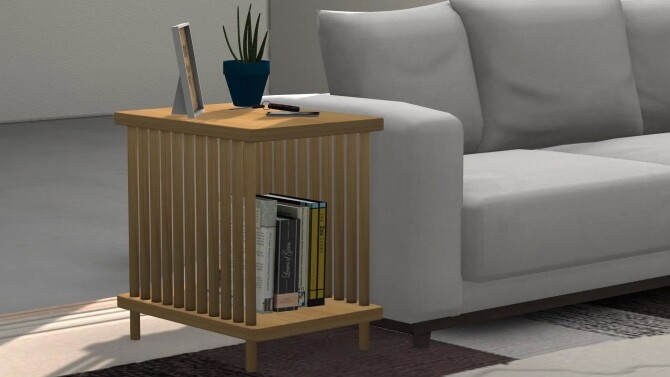 Sims 4 Oak End table at Sunkissedlilacs