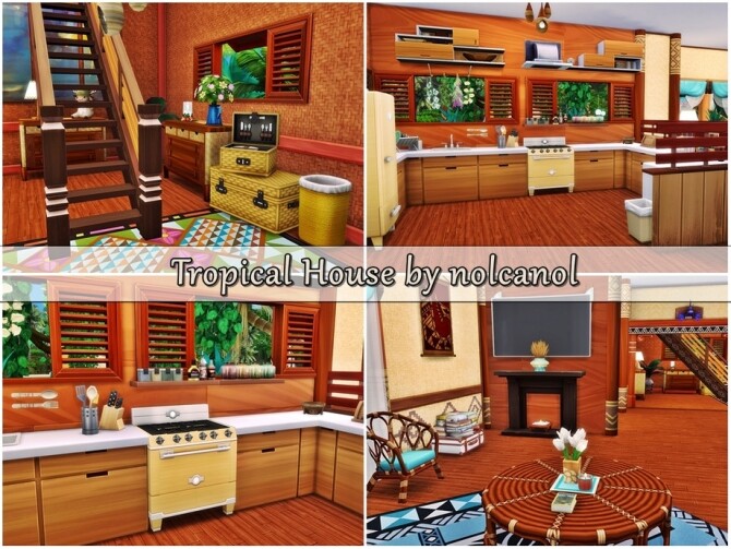 Sims 4 Tropical House by nolcanol at TSR