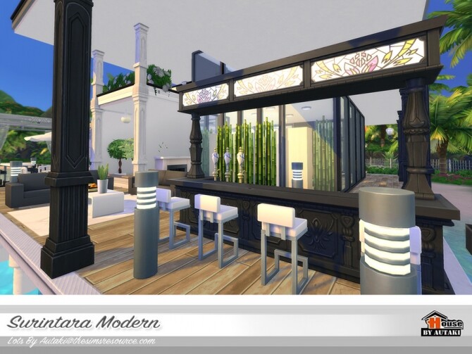 Sims 4 Surintara Modern house by autaki at TSR