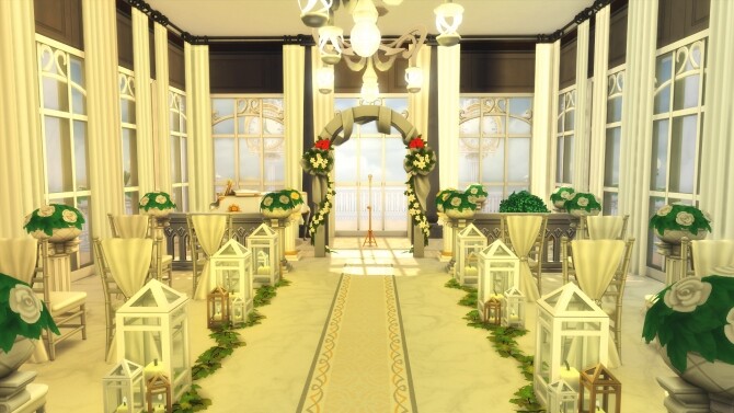 Sims 4 Glass Dome Wedding Venue by simbunnyRT at Mod The Sims