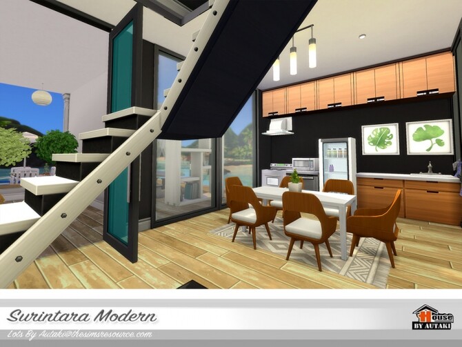 Sims 4 Surintara Modern house by autaki at TSR