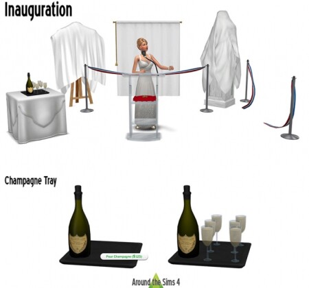 Inauguration set by Sandy at Around the Sims 4