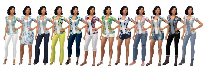Sims 4 SP08 OPEN SHIRT at Sims4Sue