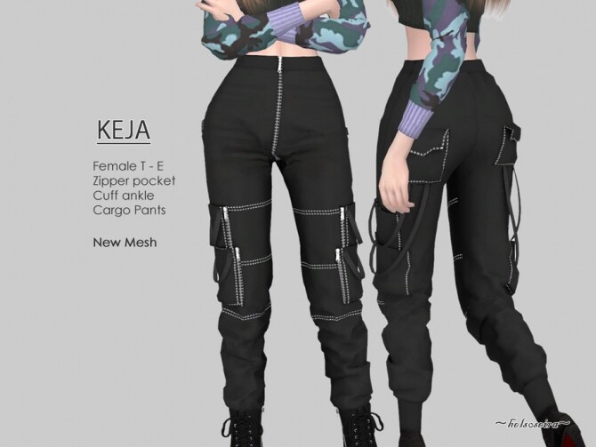 KEJA Cargo Pants by Helsoseira at TSR » Sims 4 Updates