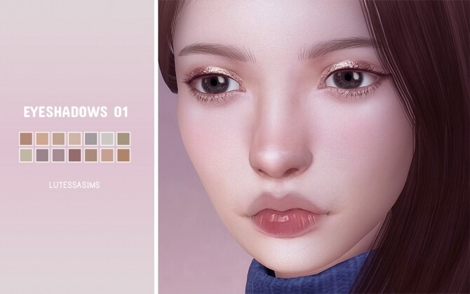 Sims 4 Eyeshadows 01 at Lutessa