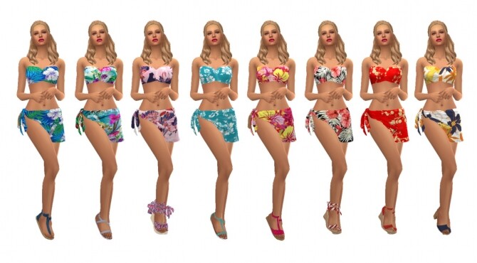 Sims 4 KYRIE’S SWIMSUIT & SARONG at Sims4Sue