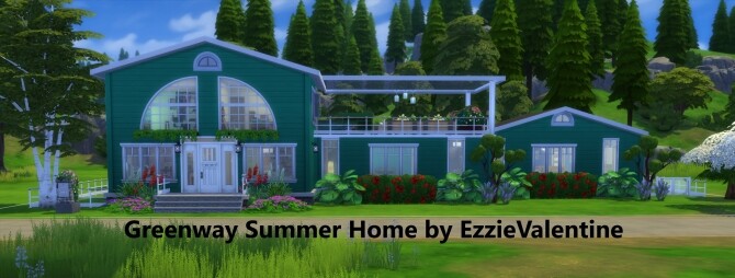 Sims 4 Greenwy Summer Home by EzzieValentine at Mod The Sims