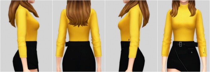 Sims 4 Polo neck t shirt at Casteru
