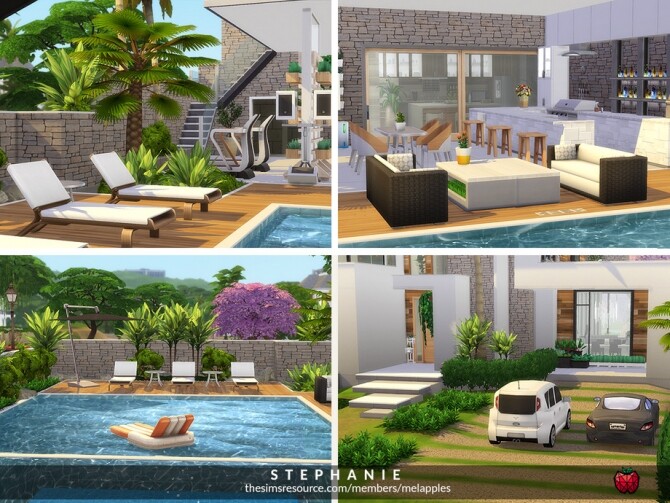 Sims 4 Stephanie mansion by melapples at TSR