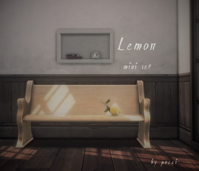Sims 4 Lemon mini set by Pocci at Garden Breeze Sims 4