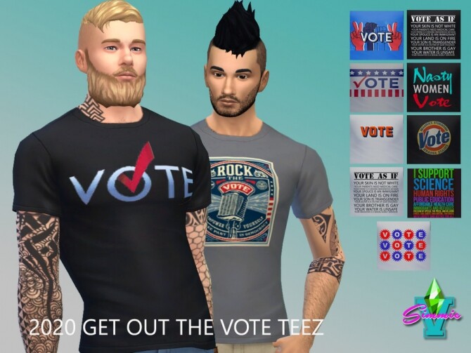 2020 VOTE Teez by SimmieV at TSR » Sims 4 Updates