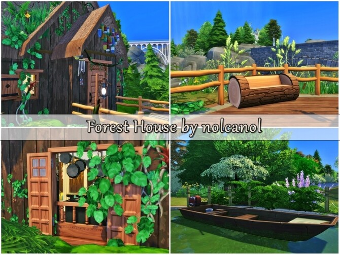 Sims 4 Forest House by nolcanol at TSR