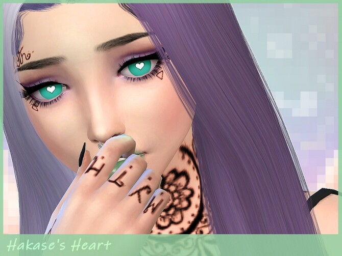 Sims 4 Hakases Heart Eyes by Saruin at TSR