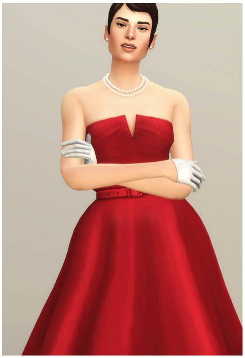 Sims 4 Dress for Audrey III at Rusty Nail