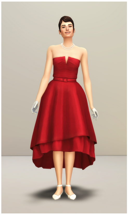 Sims 4 Dress for Audrey III at Rusty Nail