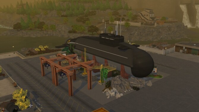 Sims 4 Nautilus submarine by PinkCherub at Mod The Sims