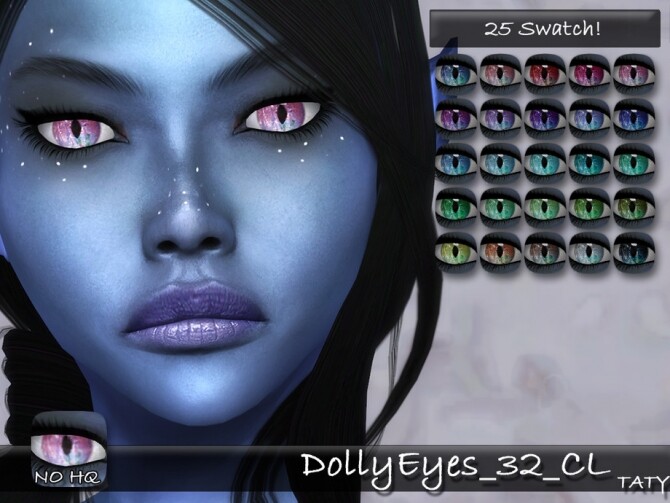 Sims 4 Dolly Eyes 32 CL by tatygagg at TSR